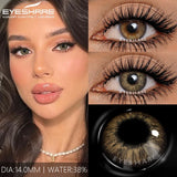 1Pair Colored Contact Lenses for Eyes Blue Lenses Gray Pupils Green Eye Natural Lenses Fashion Beauty Contacts Yearly