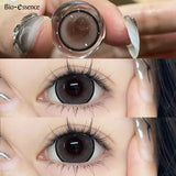 1 Pair Big Eyes Black Lenses Korean Natural Lenses Yearly Color Contact Lenses Eyes with Gray Beautiful Pupil Lentes