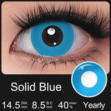 Yearly Use Halleoween Contact Lenses For Cosplay Color Contact Lenses White Contacts Lenses For Makeup White Mesh Lens