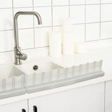 1pc Waterproof Sink Suction Cup Type Water Baffle, Kitchen Supplies Household Sink Countertop Splash Proof Water Baffle