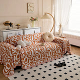 Full Coverage Sofa Blanket Chenille Couch Cover Geometric Jacquard Sofa Slipcover Living Room Pet Furniture Protector Washable