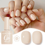 10ML Gel Nail Polish Solid Color Glass Gel Varnish Nail Art Gel Spring Summer Gel Nail Soak Off UV Gel Gel Vernis