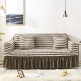 1/2/3/4 flying seat seersucker living room sofa cover elastic sofa cover elastic solid thickness elastic sofa cover