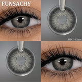 1 Pair Black Color Contact Lenses Brown Grey Beauty Soft Contact Lenses Yearly Fast Shipping Beauty Pupils Cosmetics
