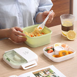 Bento Lunch Box,Portable Double Layer Salad Box,Lunch Box for Toddlers with Tableware,Microwavable Food Storage Container