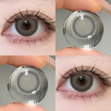 1 Pair Color Contact Lenses For Eyes Natural Gray Blue Beautiful Pupil Soft Natural Accessories Yearly Cosmetic Pupils
