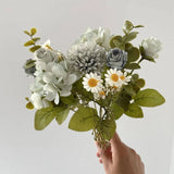 Chamomile Combination Artificial Flowers for Home Ornamental Flowerpot Decoration Wedding Arch Accessories Biomimetic Bouquet