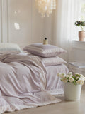 Ikeehome  Thiened Double-Sided Milk Velvet Four-Piece Set Carved Coral Velvet Warm Bedding Cover Winter Bed Canopy Kit Princ Sle...
