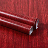 Vinyl Self-adhesive Waterproof Wood Wallpapers Wall Stickers for Wall in Rolls Furniture Renovation Film Bedroom Home Decor PVC