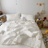 Korean Style Quilted Summer Quilt Blanket Lightweight Cooling Air-conditioning Comforter Quilt Soft Thin Quilt Machine Washable