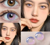 1Pair Colorcon Colored Contact Lenses for Eyes Blue Eye Lenses Purple Pupils Lens Gray Contacts Yearly Beautiful Pupils