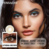 1Pair New Colored Contact Lenses for Eyes Big Black Eye Lens Natural Yearly Cosmetics Beauty Women Men Pupils Fast Ship