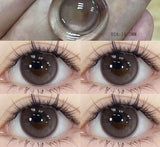 1Pair Color Contact Lens Black Pupils High Quality Myopic  BrownEyes - 1 to- 8 Diopter Contact Lenses 1 Year Fast Shipping
