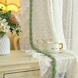 Transparent Lace Door Curtain Bedroom Mosquito Net Bloing Curtain No Punching Required Light Filtering Human Invisible
