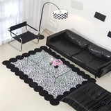 Affordable Luxury Retro Living Room Sofa and Coffee Table Carpet, Home, Balcony, Bathroom, Porch Rug, Irregular,  Cloakroom