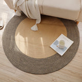 Jute Round Carpets For Living Room Bedroom Home Decor Sisal Patchwork Mat Rugs Hotel Garden Coffee Table Mats Woven Retro Style