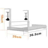 Undertable Storage Rack Plug-in Cable Office Supplies Storage Shelf Metal Adjustable Durable Under Desk Cable Organizer Rack