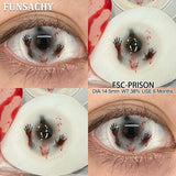 1 Pair Cosplay Contact Lenses for Eyes Anime Crazy Cosplay Contact Lens for Halloween 6 Months Cosmetics Lens