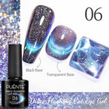 7.5ML Green Crystal Cat Magnetic Gel Nail Polish Shiny Green Glitter Cat Eye Gel For Manicure Soak Off UV Nail Art Varnish