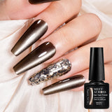 7ml Moonlight Magnetic Gel Nail Polish - Galaxy Effect,Soak-Off UV LED Glitter Gel for Shiny and Elegant Manicure