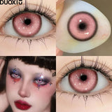 1 Pair 14.5mm Popular Colorful Contact Lenses With Prescription Myopia Lenses Cosplay Halloween Big Eye Fast Ship  Korean