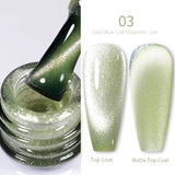 Auroras Cat Magnetic Gel Nail Polish Reflective Sparkling Glitter Semi Permanent Nail Art Soak Off LED UV Gel Varnis