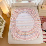 Spring/Summer 2025 Single Item Bed Hat Class A Cloud-sensing Cotton Double-layer Yarn Mattress Cover Printed Cartoon Bedspread