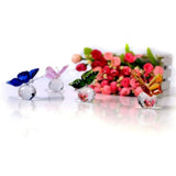 Crystal Butterfly Figurine Animal Ornaments Crafts Glass Paperweight Home Wedding Decoration Miniature Souvenir Gifts