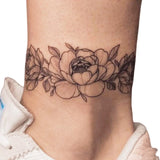 1 Sheet Hand Flower Ring Tattoo Sticker Waterproof Lasting Temporary Tattoo