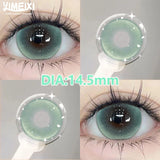 Russian Shipped Hot Sale 1 Pair Colored Contact Lenses for Eyes With Diopters Blue Beautiful Pupil Natural Eye Lenses