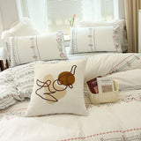 3-piece 100% cotton bedding set Bohemian style duvet cover and 2pcs pillowcases (no padding), suitable for bedroom guest room