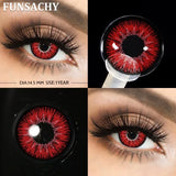 Halloween Makeup Cosplay White Lens Cosplay Contact Lens Beauty Cosmetics Colored Contacts Black Lenses Circle Red Lens