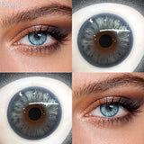 Half Yearly Soft Colored Contact Lenses for Daily Eye Cosmetic Makeup 14.5mm Multichrome Beauty Styling Lens