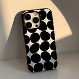Luxury Personality Circle Soft Phone Case For iPhone 16 15 14 13 12 mini 11 Pro Max XS XR X 7 8 Plus Shockproof Protective Cover