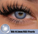 Fashion Colorful Eyes Contacts Colored Contact Lenses Yearly Blue Gray Beauty Pupils Brown Makeup Eyes Lenses 2pcs/pair