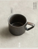 Vintage Japanese Cups Set Ceramic Coffee Cups Set Gold-plated Glazed Personal Cups Small Simple Water Cup Kitchen Supplies