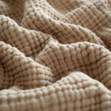 100% Cotton Blanket Yarn Dyed Shawl Tassels Style Plaid Jacquard Blankets Skin-friendly Bed Linen High Quality Gift cobertor