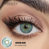 2Pcs Kroean New Colored Contact Lenses Natural Blue Makeup Cosmetic Pupils Soft Lens Eye Beautiful Color Lens Yearly