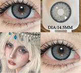 1Pair Natural Colored Contact Lenses 1Pair Beauty pupillents Yearly Grey Pupils Brown Contacts New Cosmetic