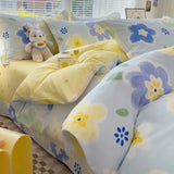 New Cotton Single Duvet Cover Printed Garden Quilt Cover Skin Friendly Breathable Bedding 150x200 180x220 220x240 200x230