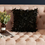 Solid Color 3D Leaf Body Pillow Soft Sofa Pillow for Home Living Room, Hotel, Car Back Satin Home Accessories for Bedrooms