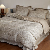 Japanese ditsy floral Cotton Bedding Sets Duvet Cover Sheet Pillowcase 4pc Underwear Bed Linens