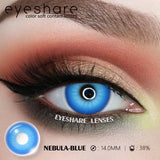 1pair Halloween Colored Contact Lenses Cosplay White Crazy Contact Lenses Anime Red Eye Lenses Blue Makeup Contact Lens