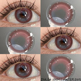 1 Pair Cosplay Contact Lenses for Eyes Colored Fashion Pink Contacts Lens Purple Cosmetic Pupil Yearly Contact Lenses