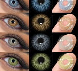 1pair New Colored Contact Lenses for Eyes Green Eye Lenses Blue Lenses Gray Pupis Lens Brown Contacts Yearly Eye Lens