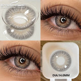 2Pcs Color Contact Lenses for Eyes Natural Gray Eye Lenses Brown Contact Lens Fashion Blue Lenses Green Contacs Yearly