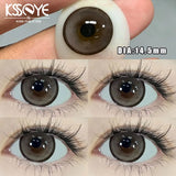 2Pcs Korea Colored Contact Lenses Diameter 14.5mm Prescription Myopia Degree-0.00to-8.00Makeup Soft Lens Eye Beauty Pupil