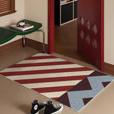 Easy Clean PVC Welcome Doormat Colorful Geometric House Entrance Mat Rug Carpet Anti Dust Floor Pad Outdoor Home Room Decor