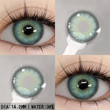 Ikeehome  2Pcs Color Contact Lenses with Eyes Natural Blue Contact Lenses Brown Pupils Beauty Gray Lenses Yearly Green Contacts