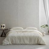 40S Ripple Jacquard Pure Cotton Bedding Set Bubble Gauze Color Blocking Breathable Quilt Set Twin Full Queen King Bedclothes